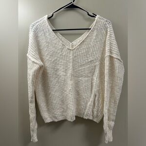 White Knit Sweater XS